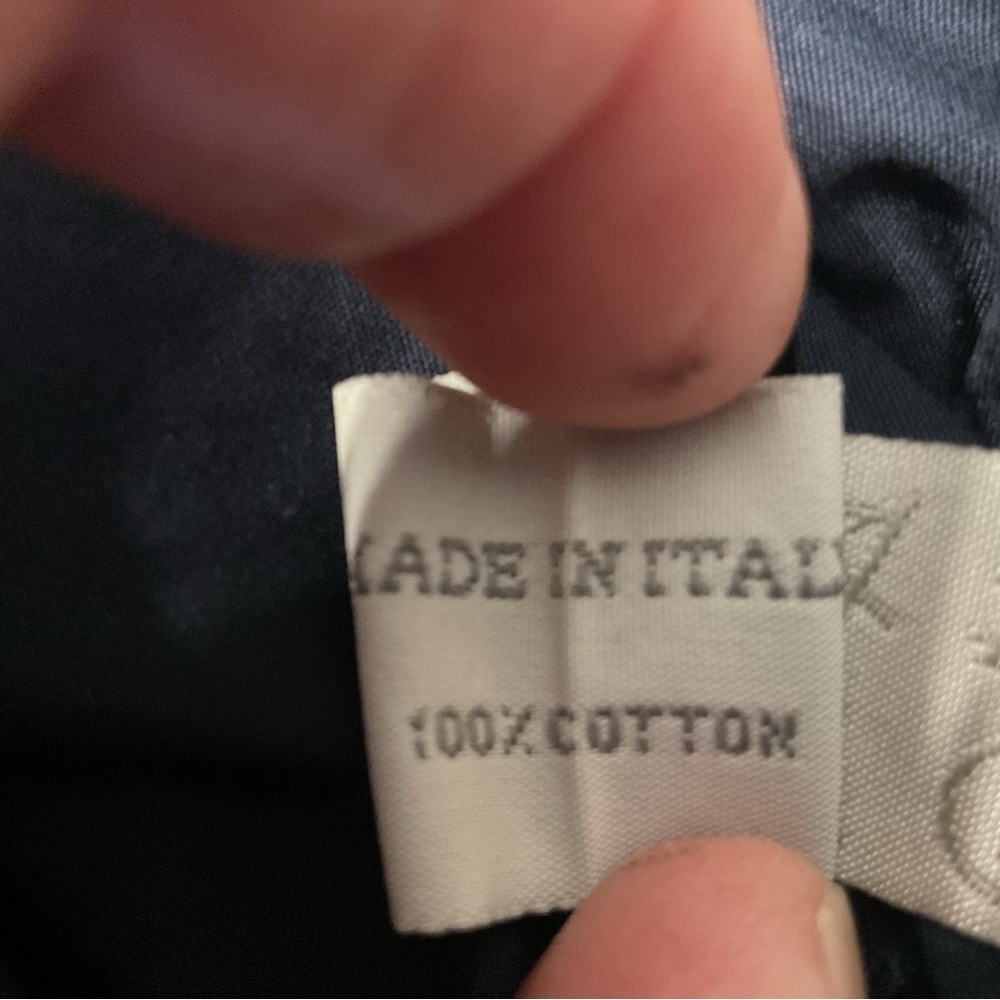 Mui Mui ruffle front w/pleated back cotton skirt in Navy size 44 (US 8) - Picture 5 of 6